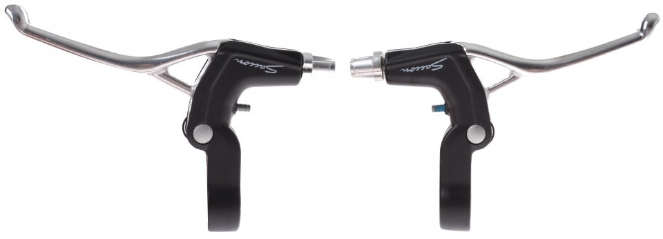Manici di freno saccon set a v-free a 2 dita in argento a 2 pezzi