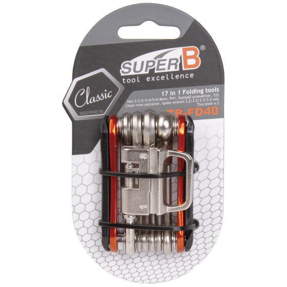 Multitool TB-FD40 17 funkcij 73 x 45 mm oranžna nerjaveče jeklo