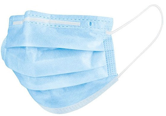 Hi-Point mouth caps 3-layer unisex polyester blue 50 pieces