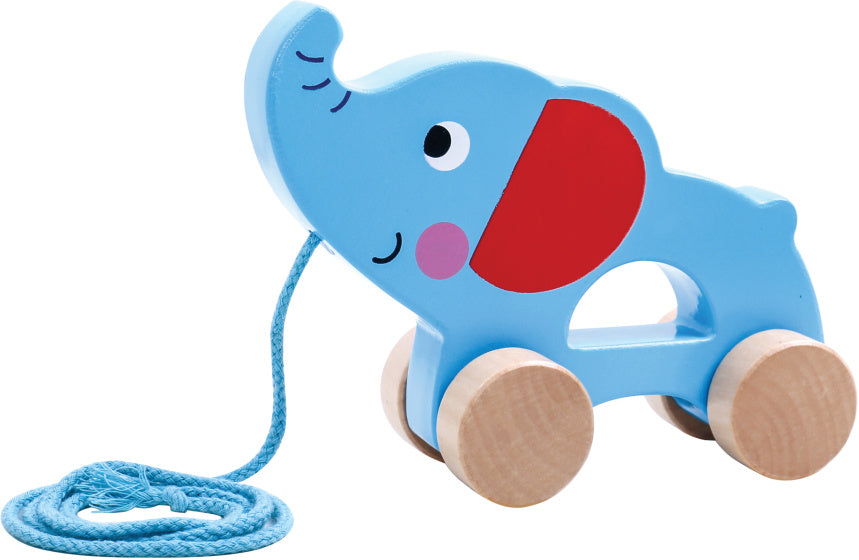 Toky Toy Elephant Wooden Trek Obrázek 18 měsíců modrá