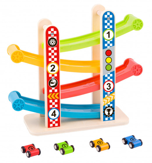 Taky Toy Woothing Marter med homofile biler 18 måneder 5-delt