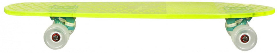 Volten Longboard néon jaune transparent 68,5 cm jaune acrylique